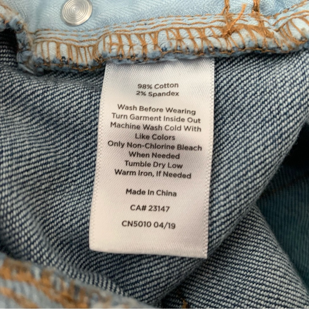 Talbots Light Blue Patterned Jeans - image 6